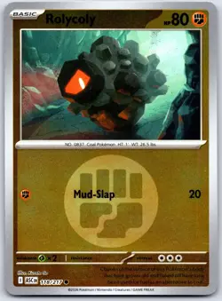 Rolycoly (Energy Symbol Pattern) 118/217 Common ME: Ascended Heroes Pokemon NM - Image 1