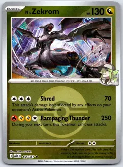 N's Zekrom (Poke Ball) 155/217 Holo Rare ME: Ascended Heroes Pokemon Near Mint - Image 1