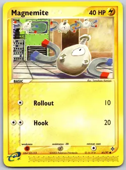 Magnemite 61/97 Common Dragon Pokemon Near Mint - Image 1