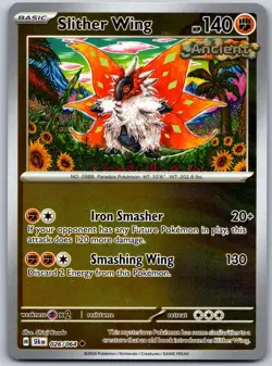 Slither Wing 026/064 Uncommon Shrouded Fable Pokemon Reverse Holo Near Mint - Image 1