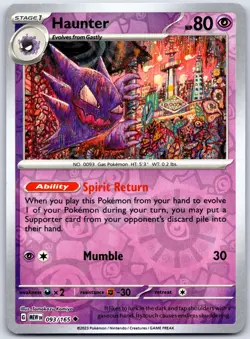 Haunter 093/165 Uncommon 151 Pokemon Reverse Holo Near Mint - Image 1