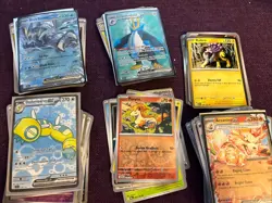 150+ Pokemon Surging Sparks Phantasmal Flames Mega Evolution Journey Bulk - Image 1