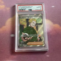 PSA 10 Lt. Surge’s Bargain 170 , Pokemon Single Mega Evolution, Gem Mint - Image 1