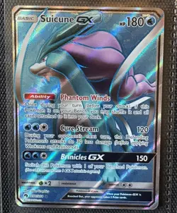 Pokemon TCG Suicune GX (Full Art) 200/214 S&M Lost Thunder Holo - Image 1