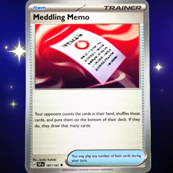 Meddling Memo - Uncommon - Pokemon TCG Surging Sparks #181/191 - Image 1
