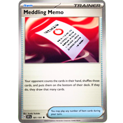 Meddling Memo - Uncommon - Pokemon TCG Surging Sparks #181/191 - Image 2