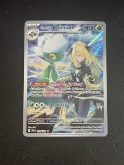 Pokemon: Cynthia's Roserade Illustration Rare IR 184/182 Destined Rivals - Image 1
