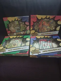 Pokemon Ascended Heroes Mega Ex Box MEGA EMBOAR, MEGANIUM, FERALIGATR,Dlx Pin - Image 1