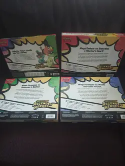 Pokemon Ascended Heroes Mega Ex Box MEGA EMBOAR, MEGANIUM, FERALIGATR,Dlx Pin - Image 2