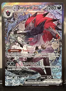 N’s Zoroark Ex Pokemon 286/217 SIR Mega Evolution Ascended Heroes - Image 1