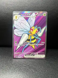 Beedrill ex 098/086 Ultra Rare Full Art Pokemon TCG Chaos Rising CRI English - Image 1