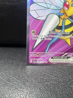 Beedrill ex 098/086 Ultra Rare Full Art Pokemon TCG Chaos Rising CRI English - Image 4