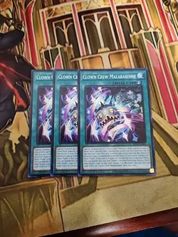 3X Clown Crew Malabarisme - BLZD-EN061 - Super Rare - 1st Edition NM Yugioh - Image 1