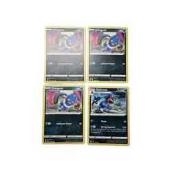 Croagunk 109/195 and Toxicroak 110/195 Silver Tempest Uncommon Pokemon X4 - Image 1