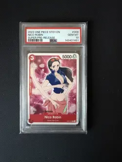 Nico Robin ST01-008 Super Pre-Release One Piece ST01 2022 - PSA 10 - Image 1