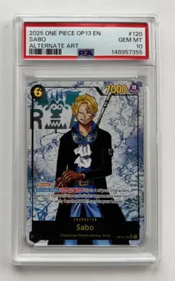 One Piece Sequential Ace Sabo Luffy PSA 10 OP13 English - Image 4