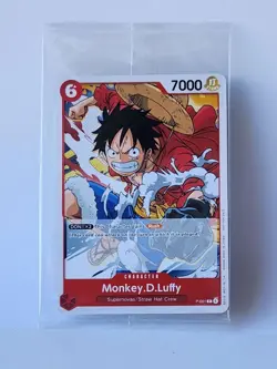 Monkey D. Luffy Super Pre-Release Promo P-001 One Piece Card Game Sealed - Image 1
