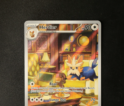 Pokemon Card - Herdier 155/086 - White Flare English - Illustration Rare - NM ⭐ - Image 2