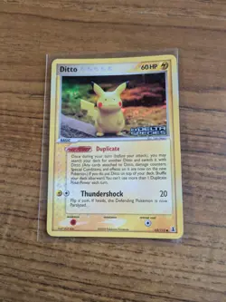 Pokemon TCG Reverse Holo Stamped Ditto (Pikachu) Card 63/113 EX Delta Species LP - Image 1