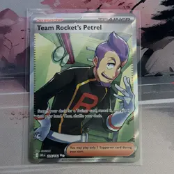 Pokemon Team Rocket's Petrel 226/182 Full Art Holo Ultra Rare Card - Image 1