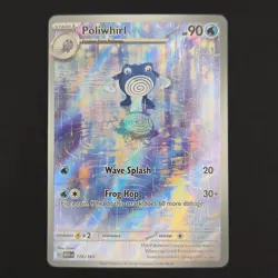 Pokemon TCG Card Poliwhirl 176/165 S&V 151 Illustration Rare *English* - NM - Image 1