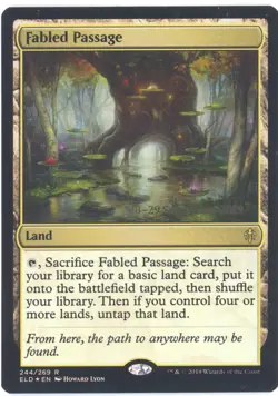 MTG Fabled Passage R Throne of Eldraine Promos #244s FOIL - Image 1