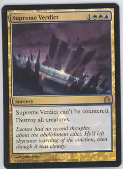 MTG Supreme Verdict R Return to Ravnica Promos #201 FOIL - Image 1