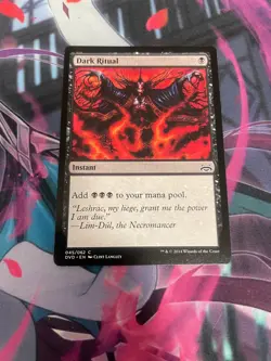 MTG - DARK RITUAL - COMMON - DVD - DUEL DECKS ANTHOLOGY - NM - Image 1