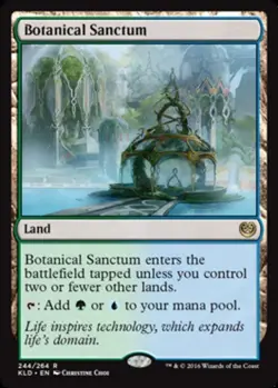 MTG Botanical Sanctum, Kaladesh, Heavily Played, English - Image 1