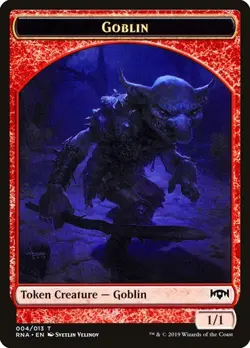 4x Goblin Token, Ravnica Allegiance Tokens, MTG, 4 pack, Magic the Gathering - Image 1
