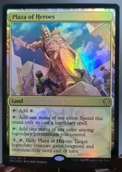 1x MTG Plaza Of Heroes *FOIL* Dominaria Rare Land! NM Mint! - Image 1