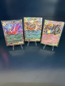 Pokemon 3 card EX Lot, Toxicroak, Cofagrigus, Mabosstiff (ash1) - Image 1