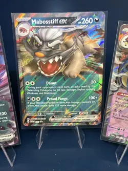 Pokemon 3 card EX Lot, Toxicroak, Cofagrigus, Mabosstiff (ash1) - Image 3