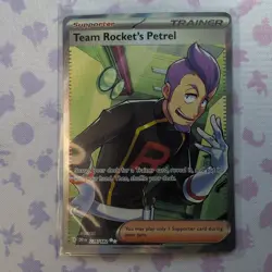 The Pokemon Company Team Rocket's Petrel Trainer Full Art Holo UR 226/182 - Image 1