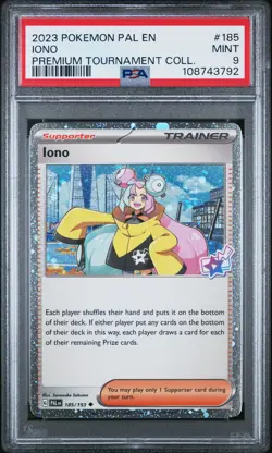 2023 POKEMON PAL EN-PALDEA EVOLVED IONO PREMIUM TOURNAMENT COLLECTION IONO PSA 9 - Image 1