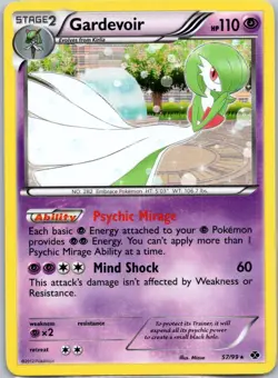 Pokemon TCG Gardevoir Holo Rare Holofoil Next Destinies 57/99 MP - Image 1