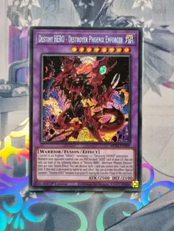 MP22-EN209 Destiny Hero Destroyer Phoenix Enforcer Secret Rare 1st Ed NM YuGiOh - Image 1