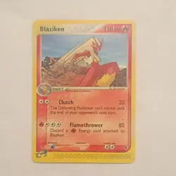 Pokemon Blaziken EX Ruby & Sapphire Rare Regular 15/109 110 HP Stage 2 2003 - Image 1