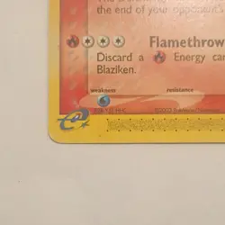 Pokemon Blaziken EX Ruby & Sapphire Rare Regular 15/109 110 HP Stage 2 2003 - Image 5