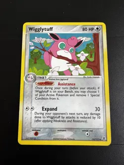 Pokemon TCG Wigglytuff 52/112 FireRed & LeafGreen Reverse Holo LP - Image 1