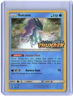 Suicune 2016 Pokemon TCG #SM149 Sun & Moon Lost Thunder Rare Holo - Image 1
