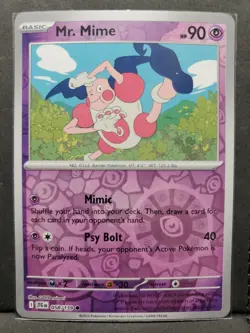 Mr. Mime 058/159 Reverse Holo Common Pokemon TCG S&V Journey Together NM - Image 1