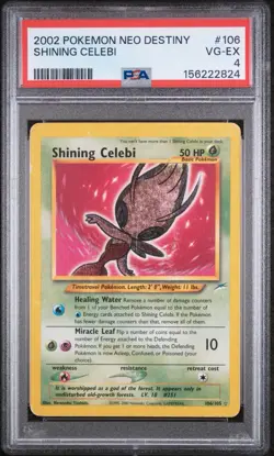 2002 POKEMON NEO DESTINY #106 SHINING CELEBI PSA 4 - Image 1