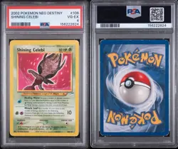 2002 POKEMON NEO DESTINY #106 SHINING CELEBI PSA 4 - Image 3