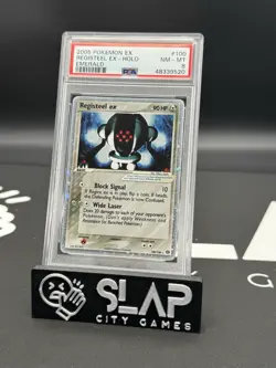 Pokemon 2005 EX Emerald #100 Registeel Holo PSA 8 - Image 1