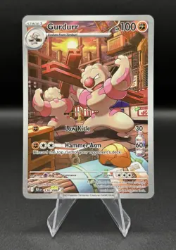 Gurdurr 126/086 Sv: Black Bolt Illustration Rare Holo Pokemon TCG Near Mint - Image 1