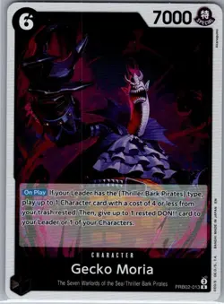 Gecko Moria PRB02-013 English PRB02 - One Piece Card - NM - Image 1