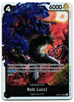 Rob Lucci EB04-048 - 🌊 Adventure on Kami's Island One Piece TCG 🖤 - M/LP - Image 1