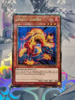 RA03-EN242 Jurrac Guaiba Platinum Secret Rare 1st Edition Near Mint YuGiOh TCG - Image 1