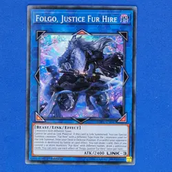 Folgo, Justice Fur Hire SOFU-EN047 Super Rare 1st Edition Yugioh TCG Card - Image 1